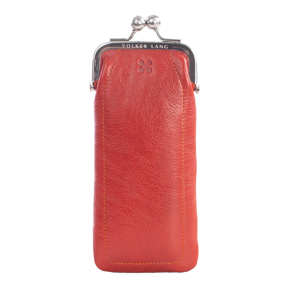 LOTI | Glasses Case Autumn Brown Nappa – Case with Ball Clasp