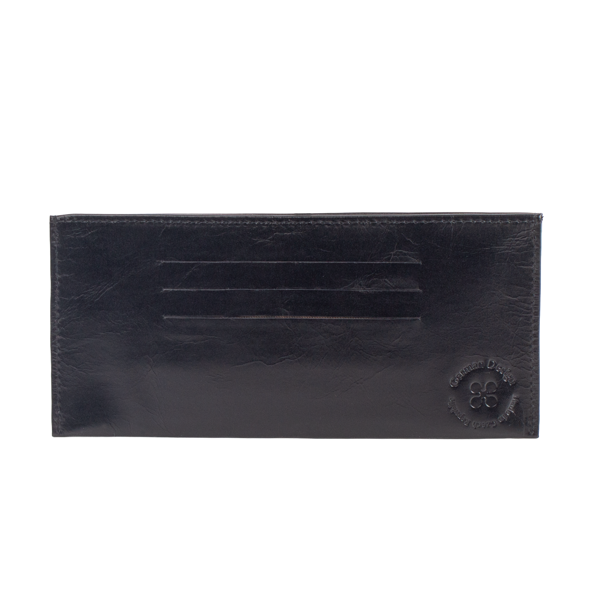 GOLIATH | Mini Portemonnaie Schwarz Vintage Leder – Mini Portemonnaie mit Scheinfach und 6 Kartenfächern
