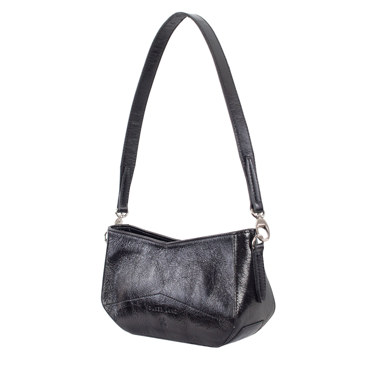 CANDY | Minibag Schwarz Vintage – Schultertasche mit Reißverschluss