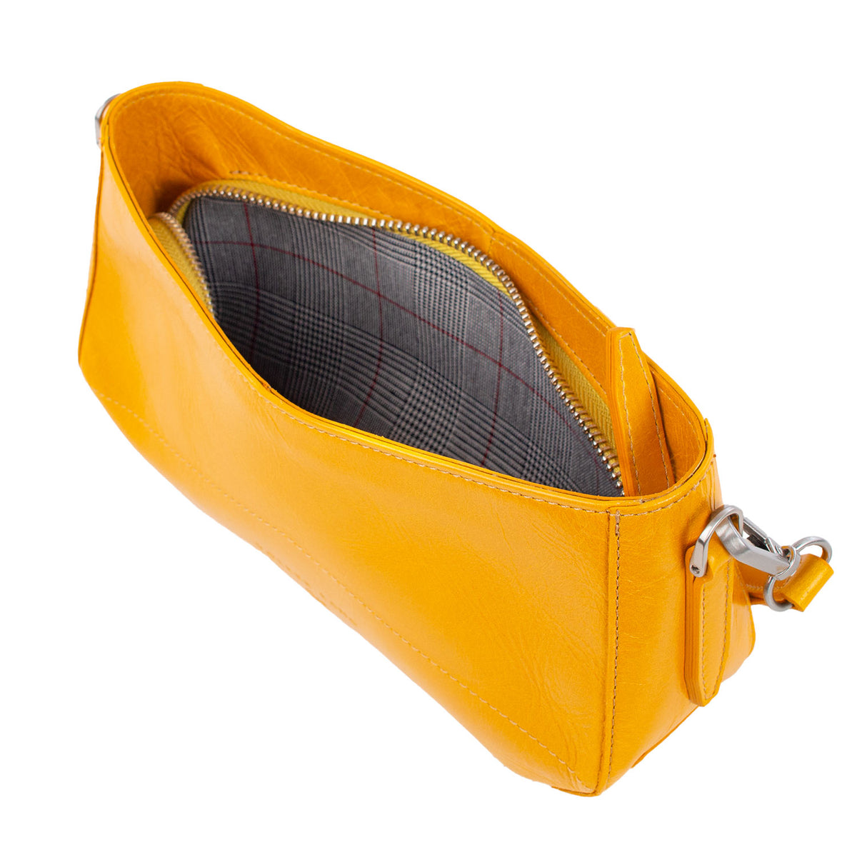 CANDY | Minibag Gelb (Senfgelb) Vintage – Schultertasche mit Reißverschluss