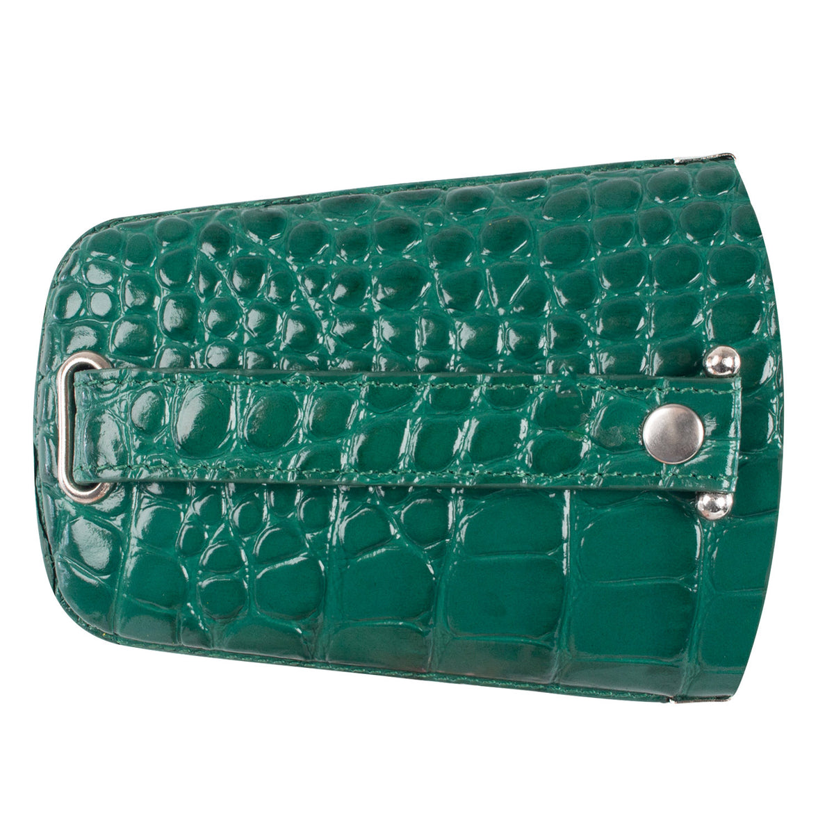 BELL | Key Pouch Emerald Green Croco – Bell-shaped Case