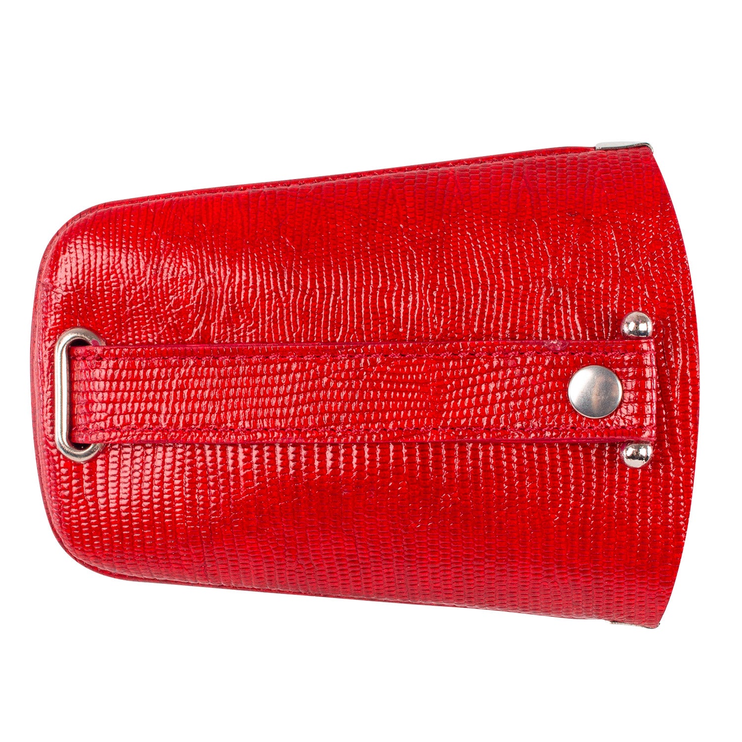 GLOCKE | Schlüsseltasche Rot (Intensiv) Waran – Etui in Glockenform