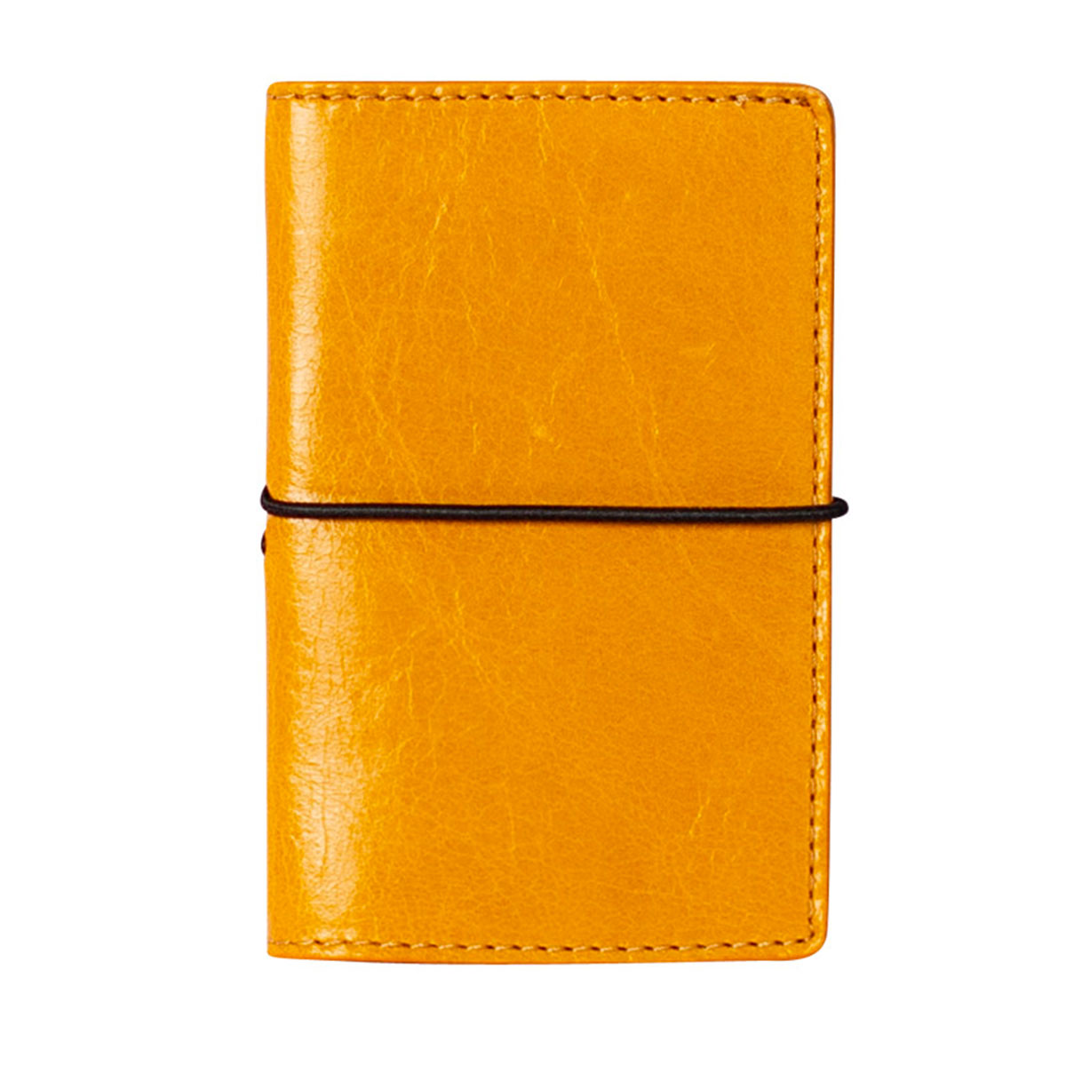 RIAL | Business Card Case Orange-Red (Salsa) Vintage – Pouch with Elastic Band Closure