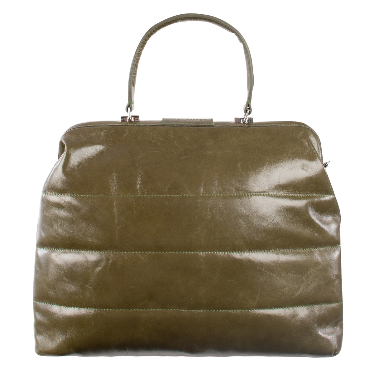 LUCA | Handtasche Grün (Kaktusgrün) Vintage Leder – Handtasche mit abschließbarem Schloss und Laptopfach