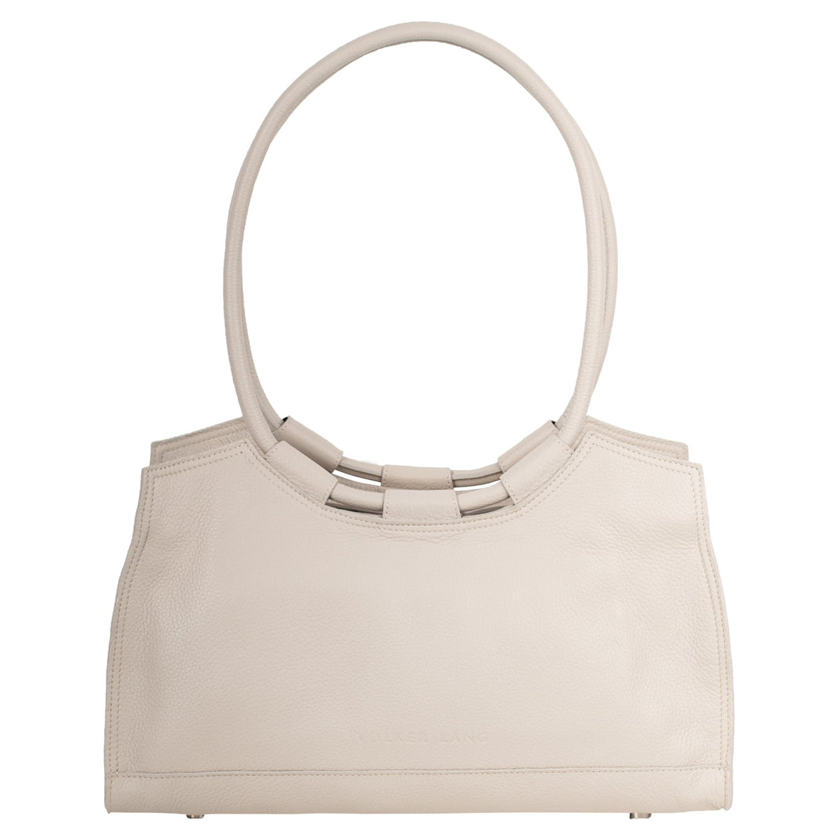JULIETTE | Schultertasche Creme Nappaleder – Schultertasche im Retrolook