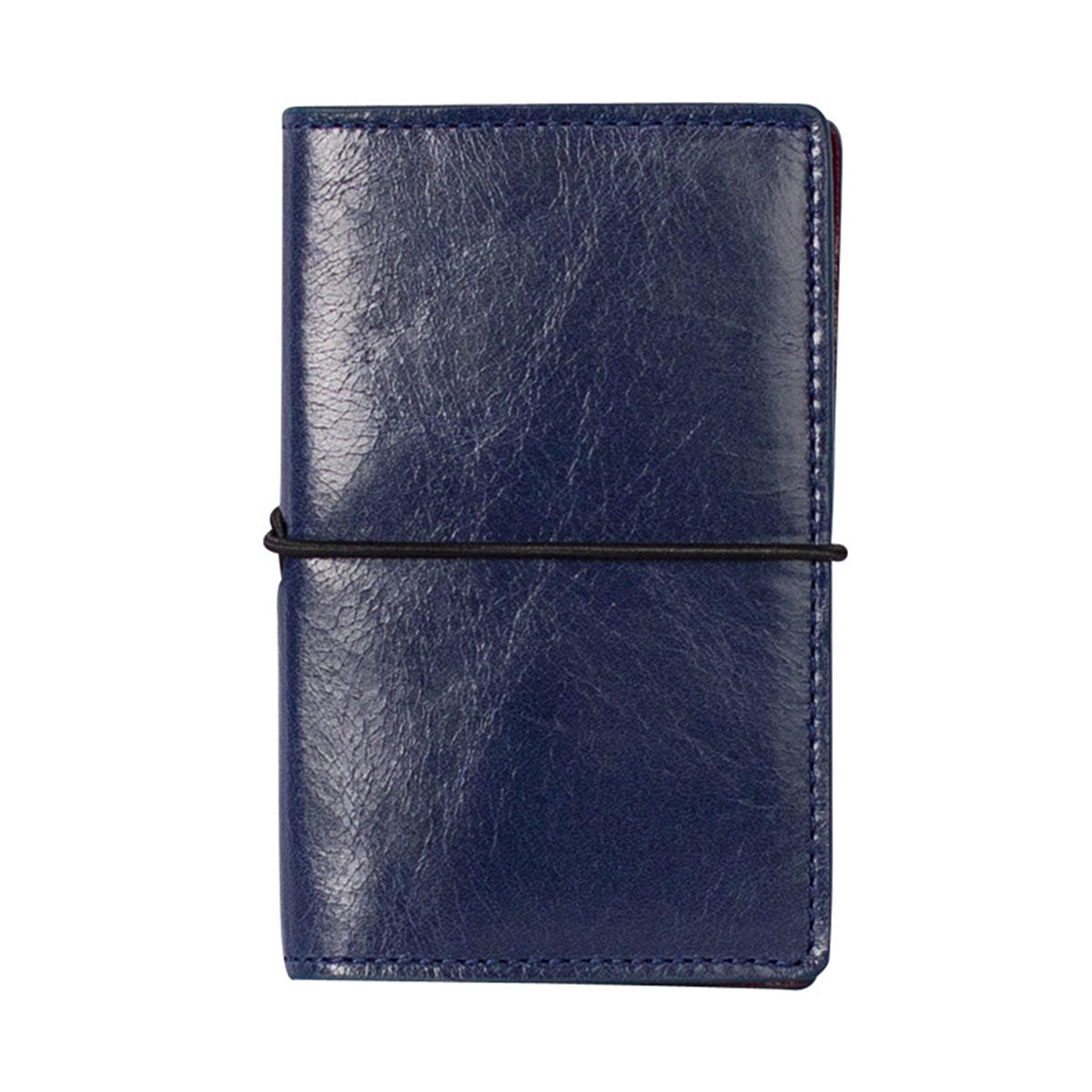 RIAL | Business Card Case Navy Blue (Ink) Vintage - Pouch with Elastic Closure