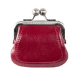 LEU | Portemonnaie Rot (Cardinal) Vintage Leder – Portemonnaie mit Kugelverschluss