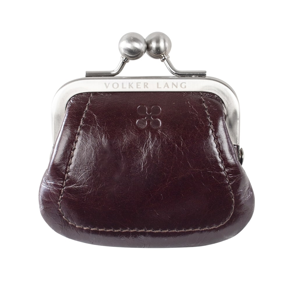 LEU | Portemonnaie Braun (Dunkelbraun/Ebony) Vintage Leder – Portemonnaie mit Kugelverschluss