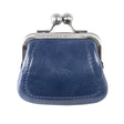 LEU | Portemonnaie Marineblau (Ink) Vintage Leder – Portemonnaie mit Kugelverschluss