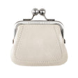 LEU | Portemonnaie Weiß (Elfenbein/Ivory) Vintage Leder – Portemonnaie mit Kugelverschluss