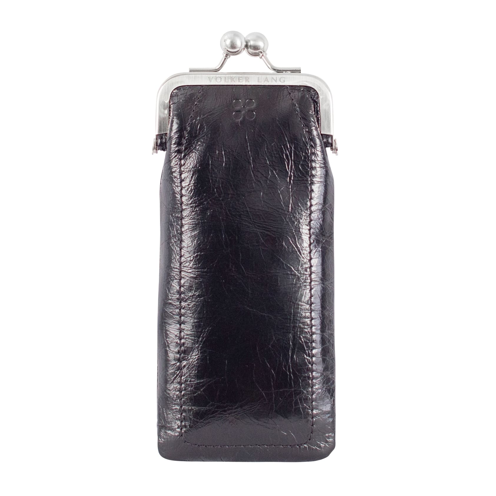 LOTI | Brillenetui Schwarz Vintage – Etui mit Kugelverschluss