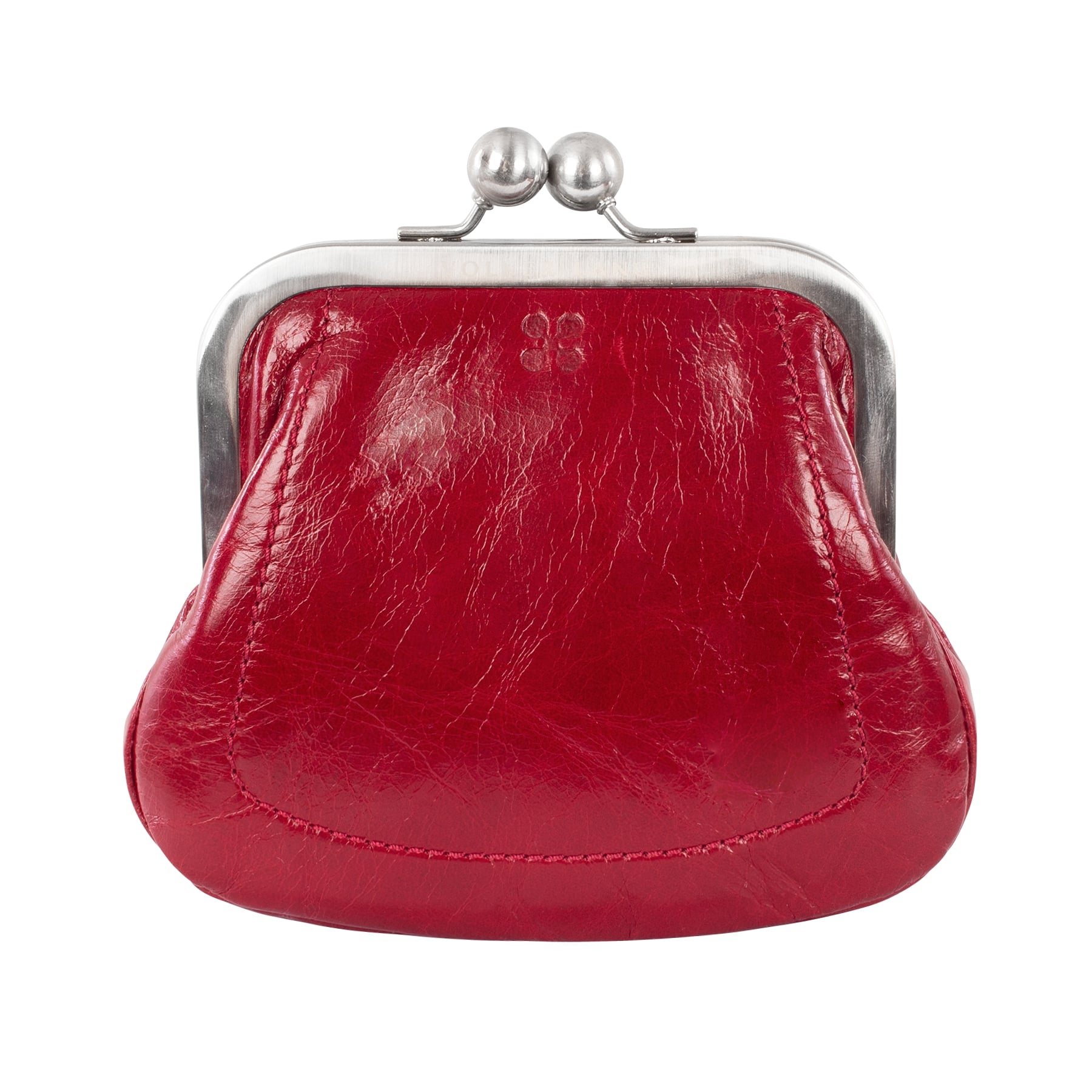 DOBRA | Portemonnaie-Etui Rot (Cardinal) Vintage – Bügeletui mit Münzfach