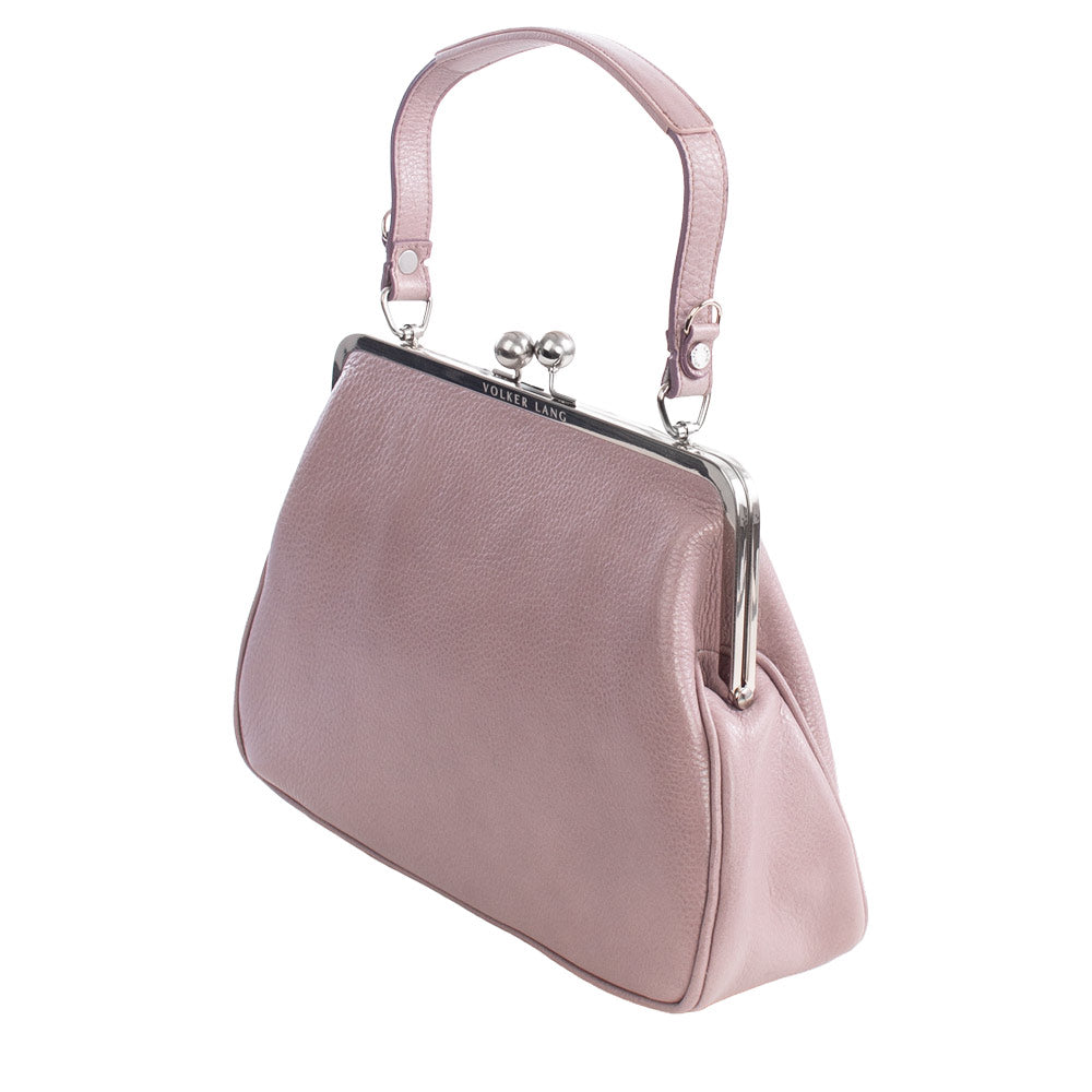 ROMY | Tasche Puderrosa Nappaleder – mit abnehmbarem Schulterriemen