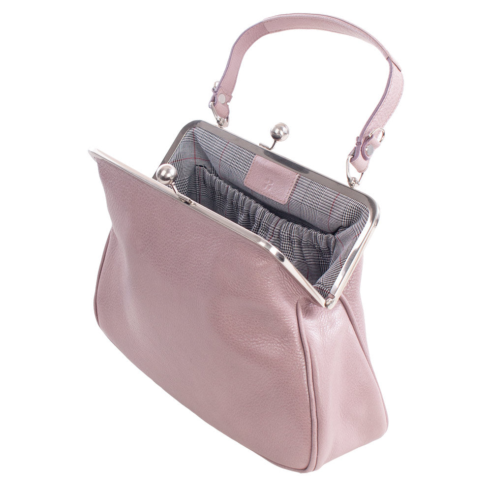 ROMY | Tasche Puderrosa Nappaleder – mit abnehmbarem Schulterriemen