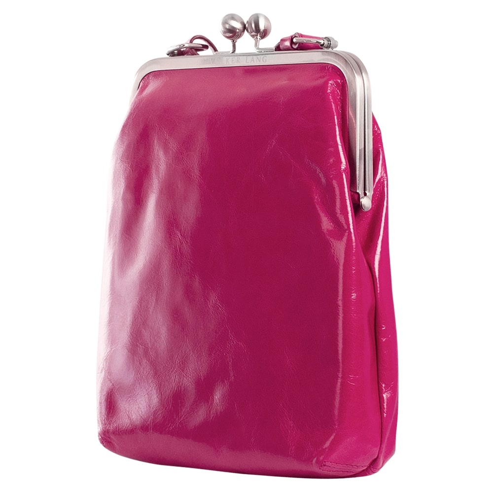 LOLA | Umhängetasche Pink (Fuchsia) Vintage Leder – mit Bügelverschluss