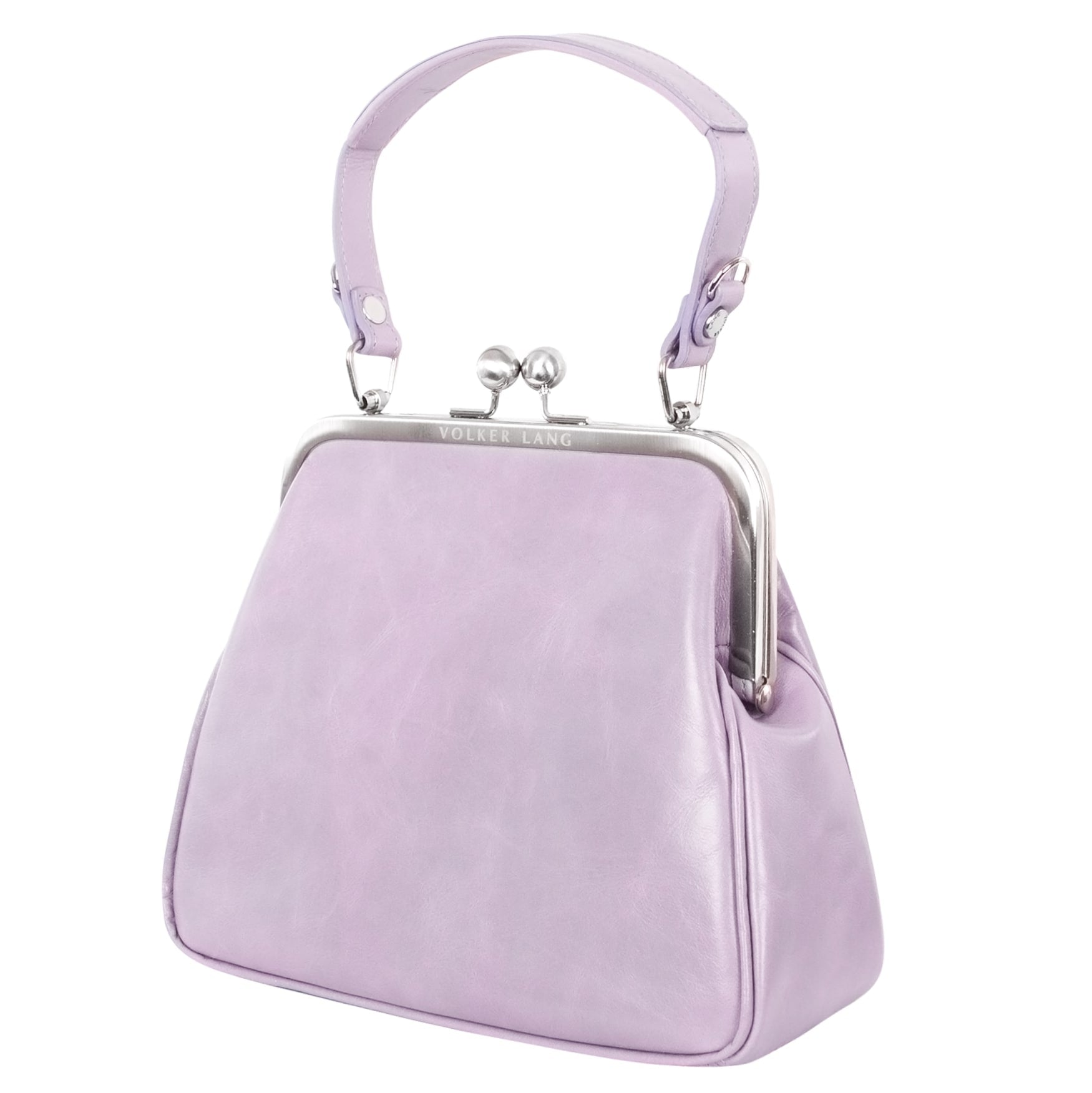 AUDREY | Handtasche Flieder Vintage – kleine Ausgehtasche mit festem Boden