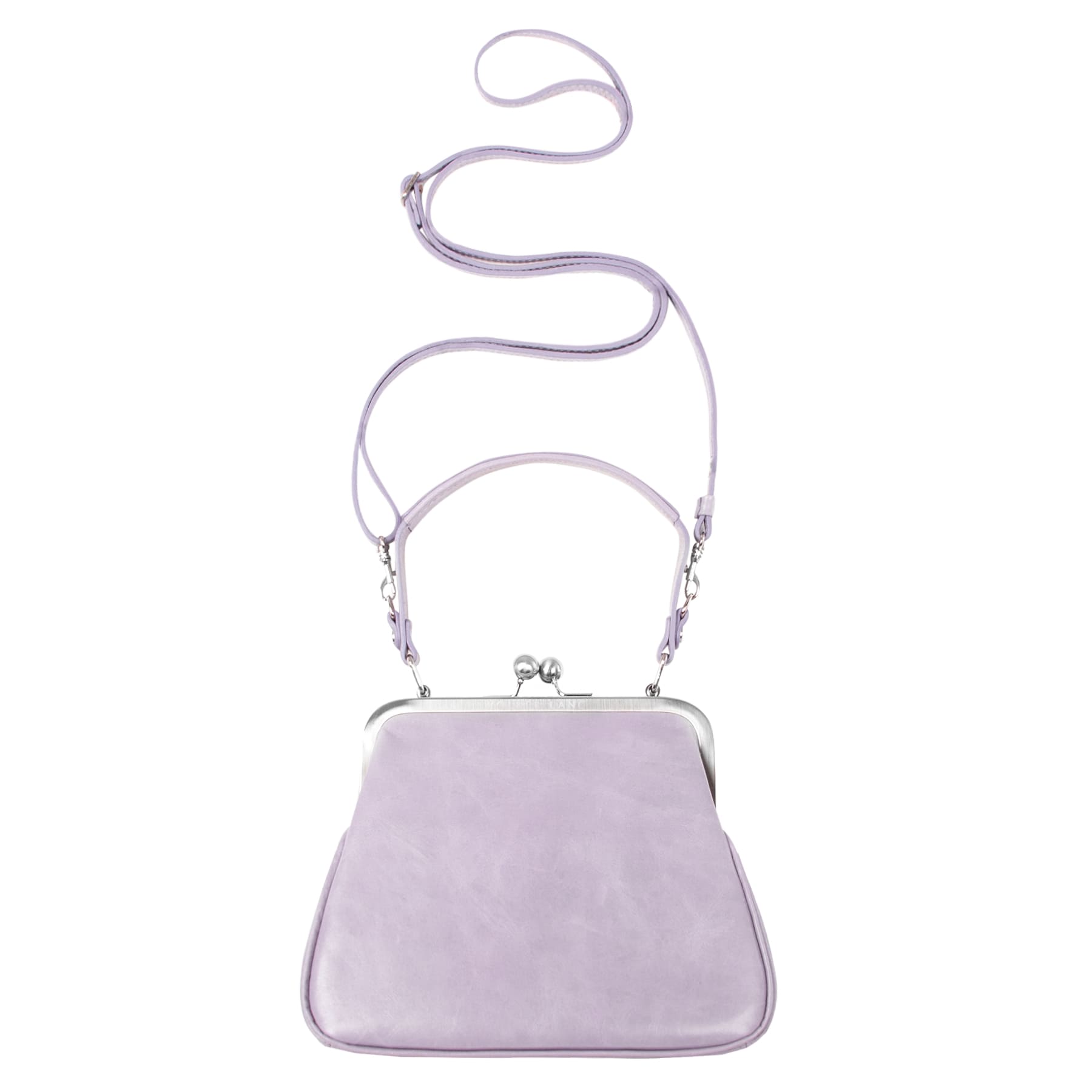 AUDREY | Handtasche Flieder Vintage – kleine Ausgehtasche mit festem Boden