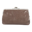 MARLENE | Handtasche Taupe Vintage Leder – Handtasche mit Bügelverschluss