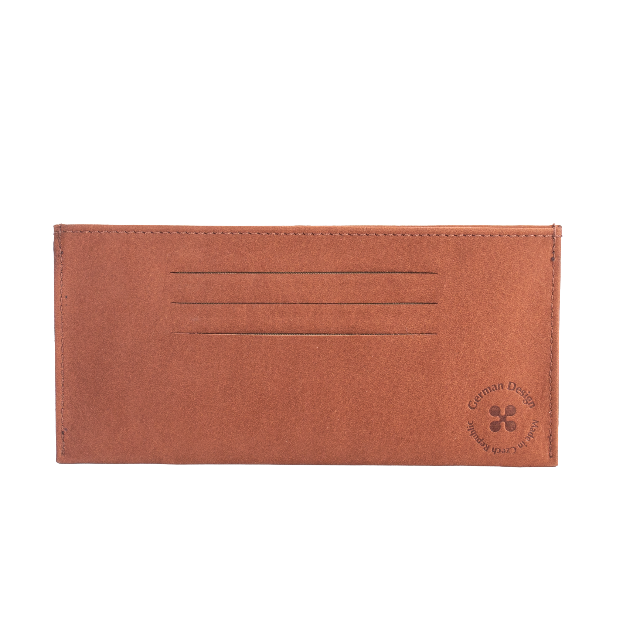 GOLIATH | Mini Portemonnaie Cognac Velvet Leder – Mini Portemonnaie mit Scheinfach und 6 Kartenfächern