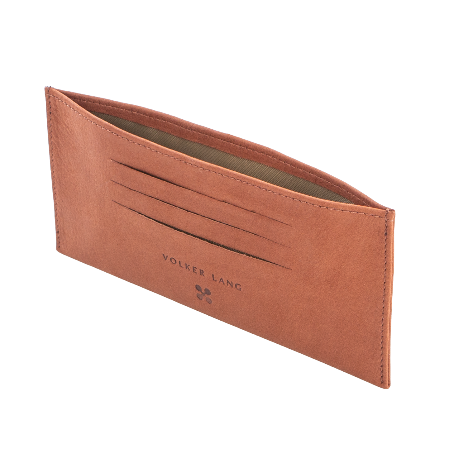 GOLIATH | Mini Portemonnaie Cognac Velvet Leder – Mini Portemonnaie mit Scheinfach und 6 Kartenfächern