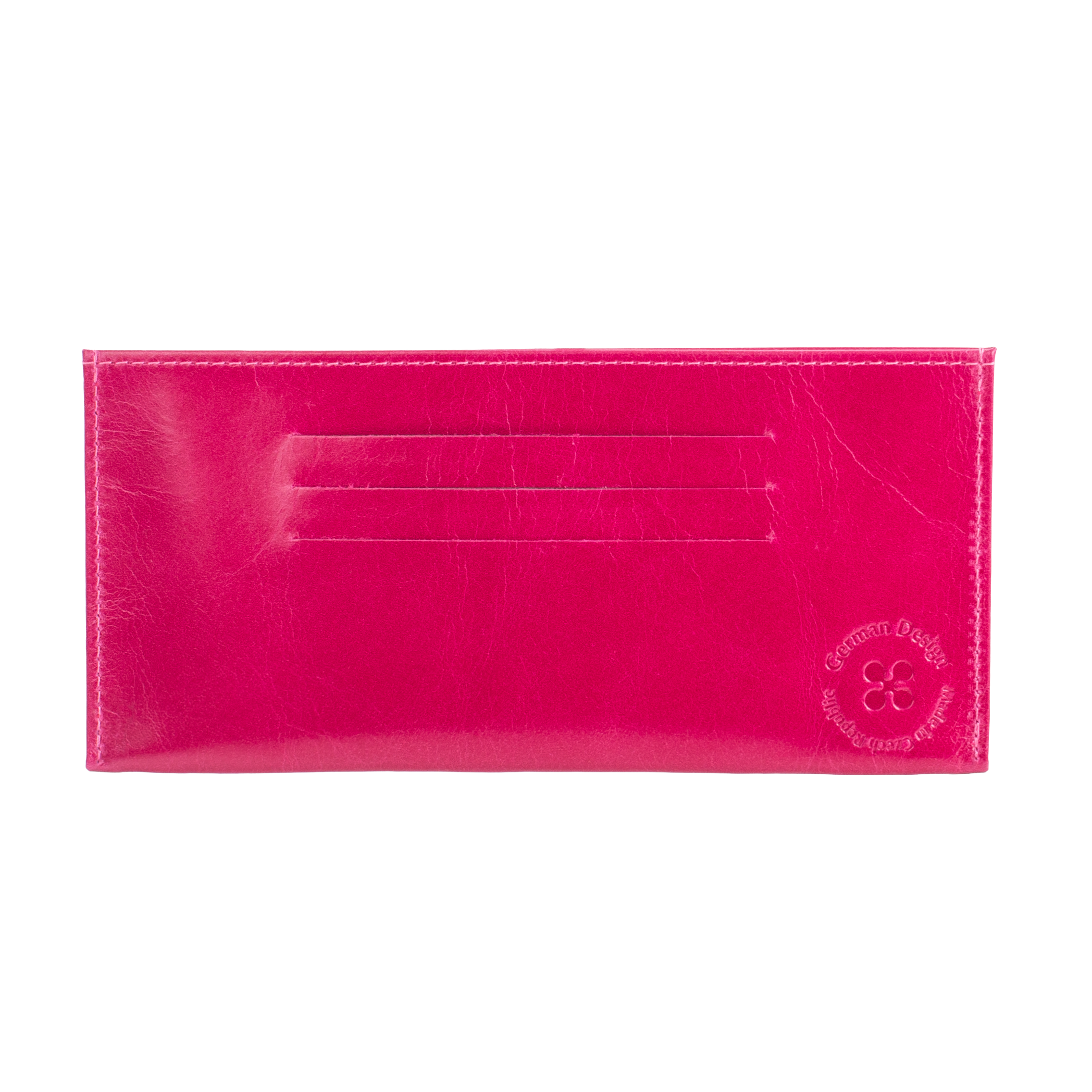 GOLIATH | Mini Portemonnaie Pink (Fuchsia) Vintage Leder – Mini Portemonnaie mit Scheinfach und 6 Kartenfächern
