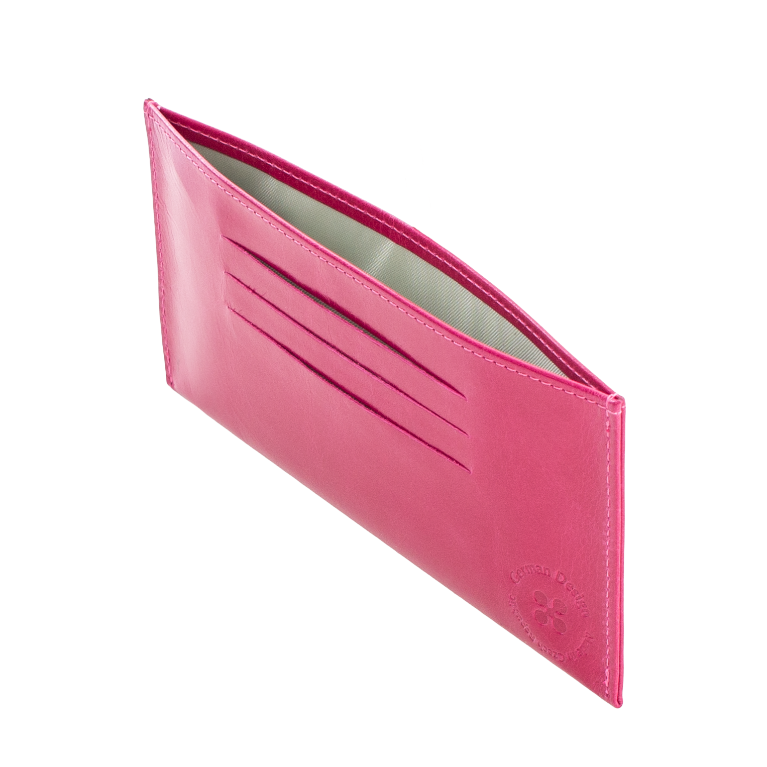 GOLIATH | Mini Portemonnaie Pink (Fuchsia) Vintage Leder – Mini Portemonnaie mit Scheinfach und 6 Kartenfächern