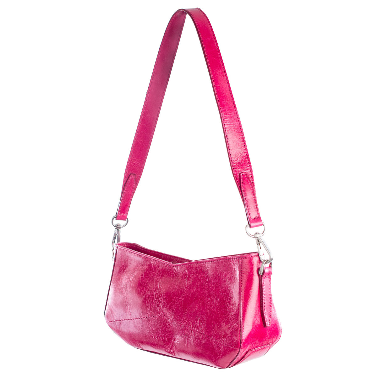 CANDY | Minibag Pink (Fuchsia) Vintage – Schultertasche mit Reißverschluss