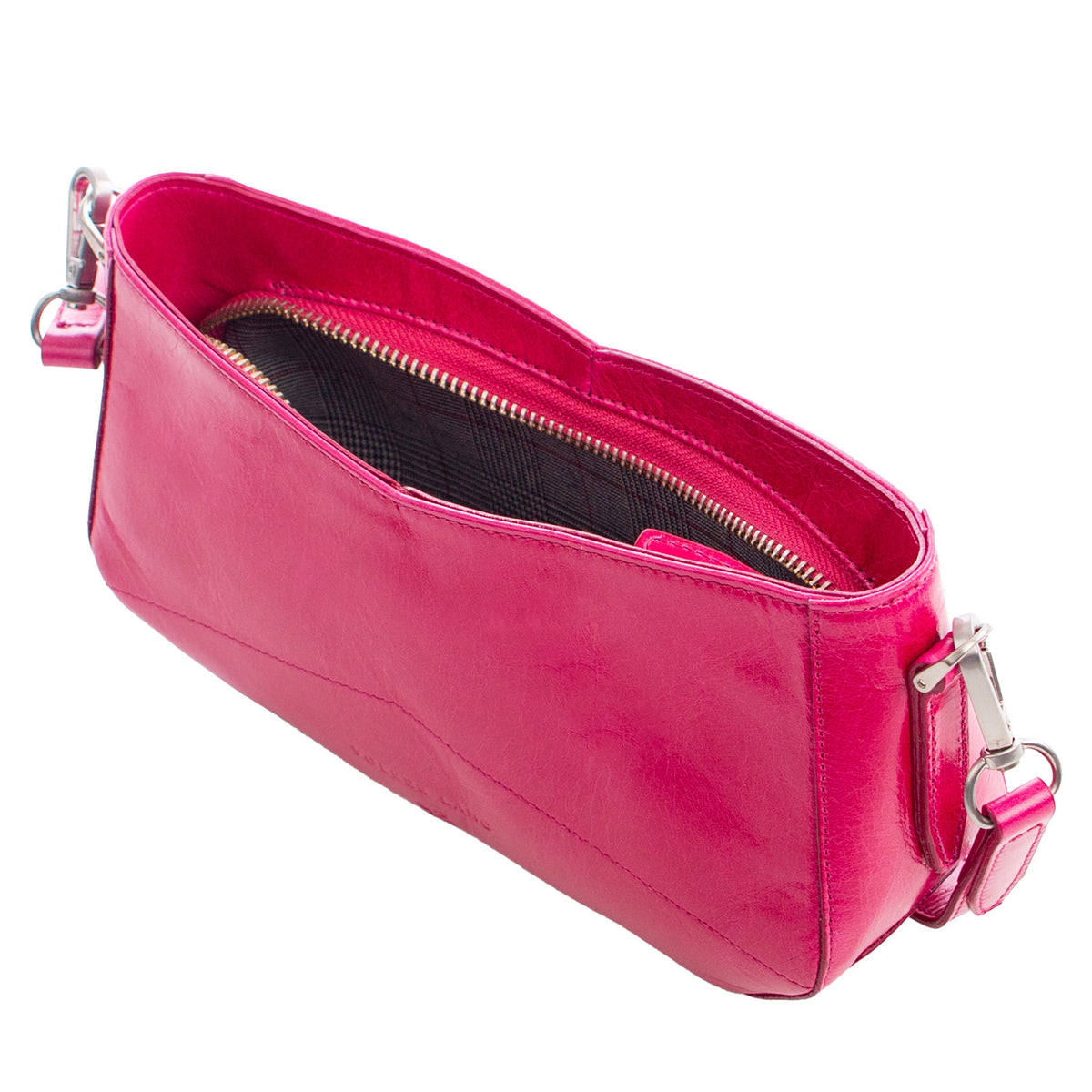 CANDY | Minibag Pink (Fuchsia) Vintage – Schultertasche mit Reißverschluss