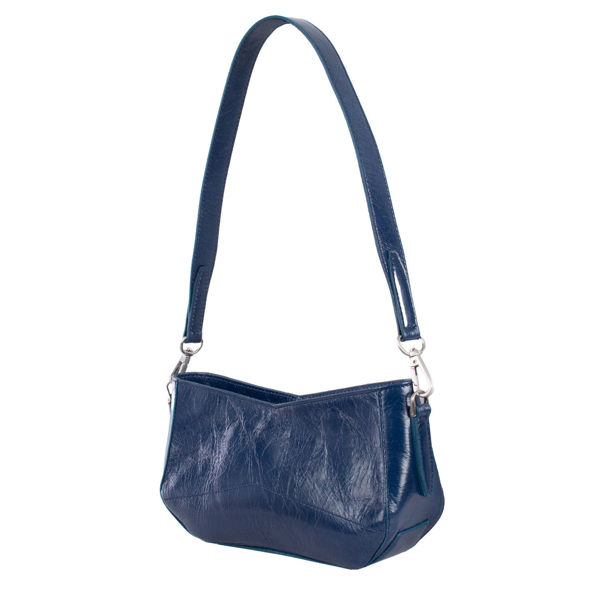 CANDY | Minibag Marineblau (Ink) Vintage – Schultertasche mit Reißverschluss