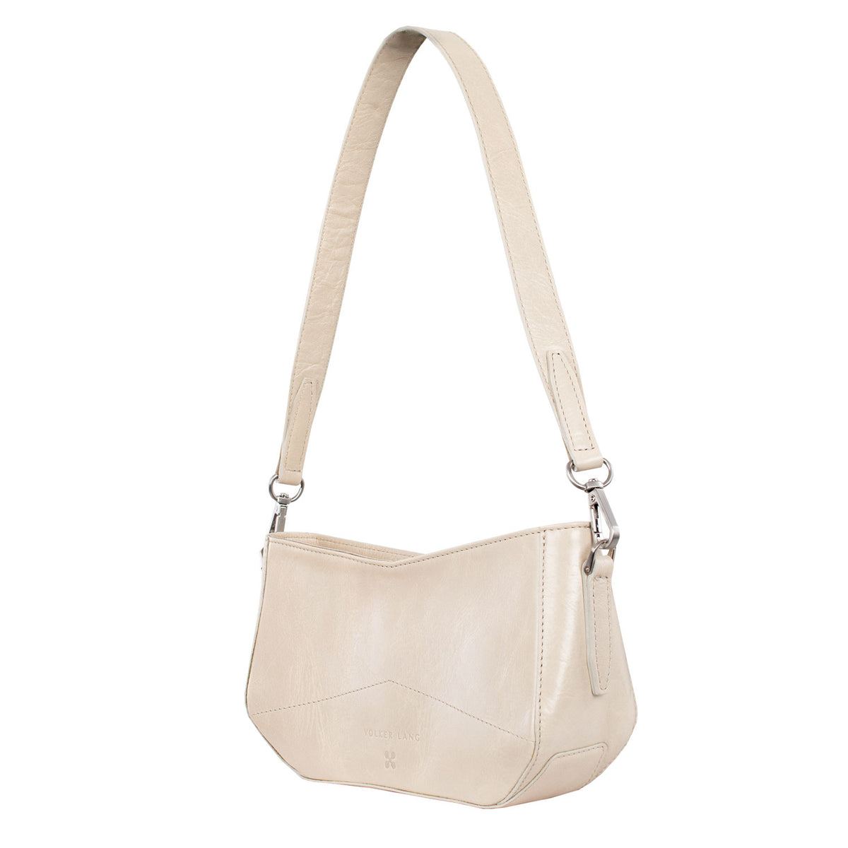CANDY | Minibag Elfenbein Vintage – Schultertasche mit Reißverschluss