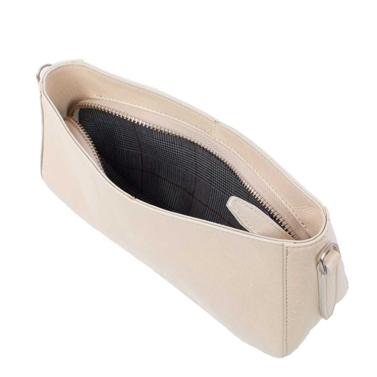 CANDY | Minibag Elfenbein Vintage – Schultertasche mit Reißverschluss