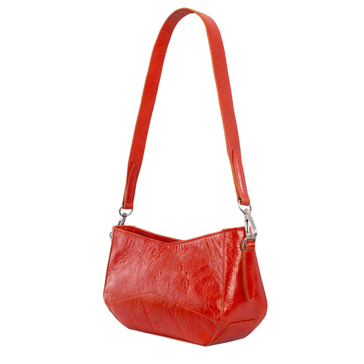 CANDY | Minibag Orange (Mandarine) Vintage – Schultertasche mit Reißverschluss