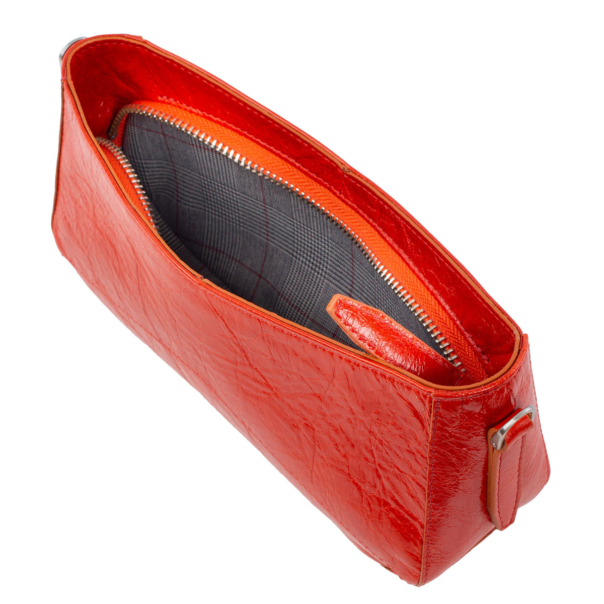CANDY | Minibag Orange (Mandarine) Vintage – Schultertasche mit Reißverschluss
