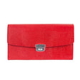 RUBEL | Leder Portemonnaie Orange (Fiesta) Waranleder mit Reißverschluss-Münzfach und Leiterschloss