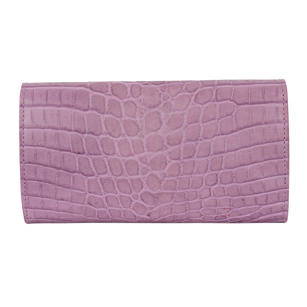 YEN | Portemonnaie Zartrosa (Delicate) Kroko Leder – Portemonnaie mit 8 Kartenfächern