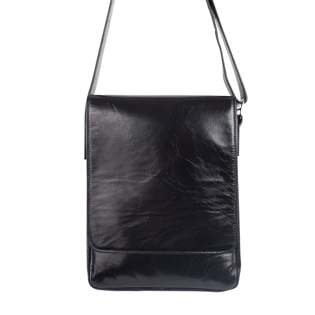 ROBIN | Umhängetasche Schwarz Vintage – Crossbody mit Magnetschloss