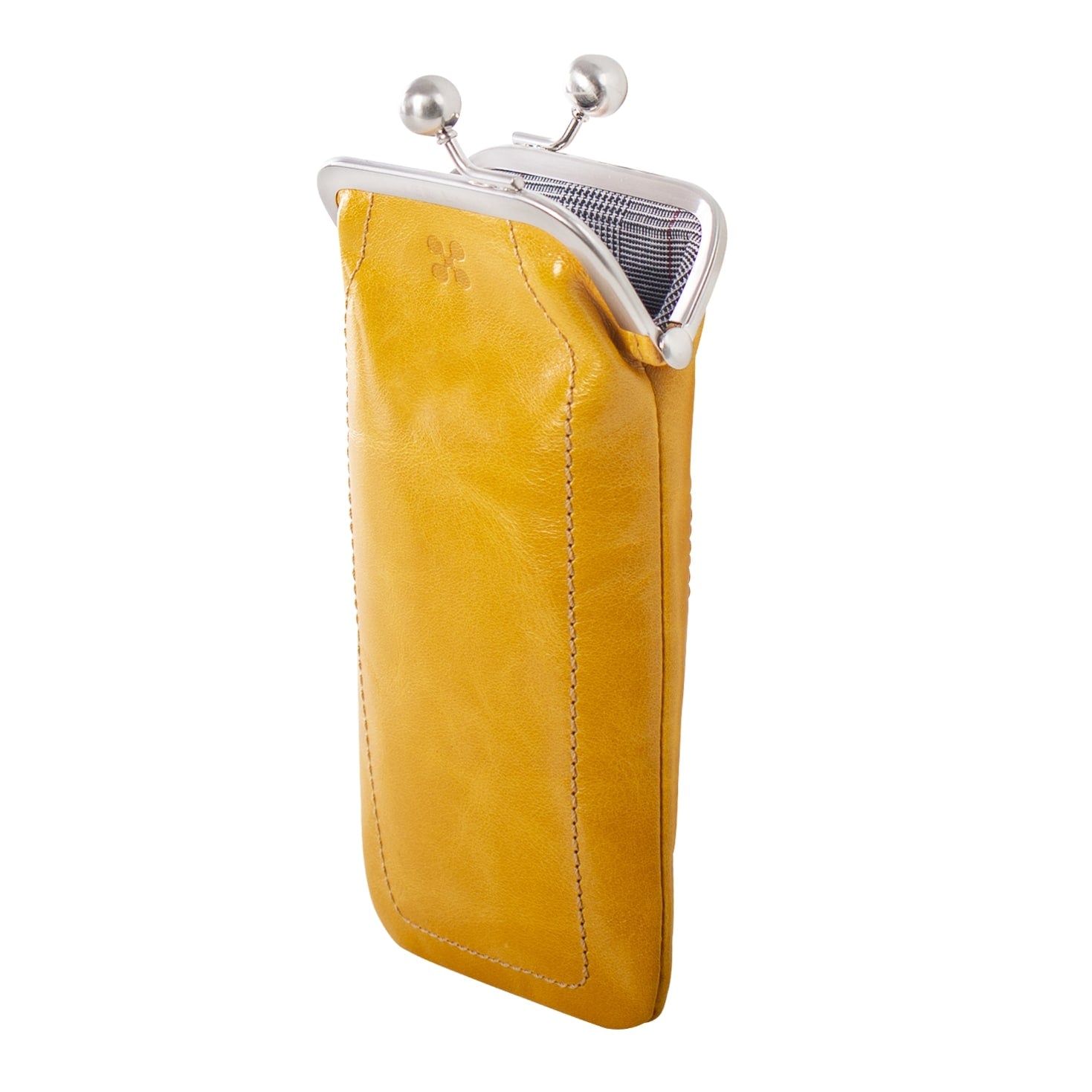 LOTI | Brillenetui Gelb (Senfgelb Vintage – Etui mit Kugelverschluss