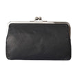 MARLENE | Handtasche Schwarz Nappaleder – Handtasche mit Bügelverschluss